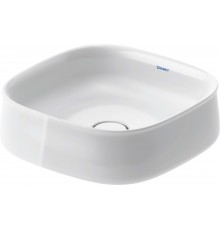 2373420079 ZENCHA Раковина 420х420 мм, шлифованная, без перелива, сливной клапан с керамической крышкой в комплекте, вкл.крепление 2373420079