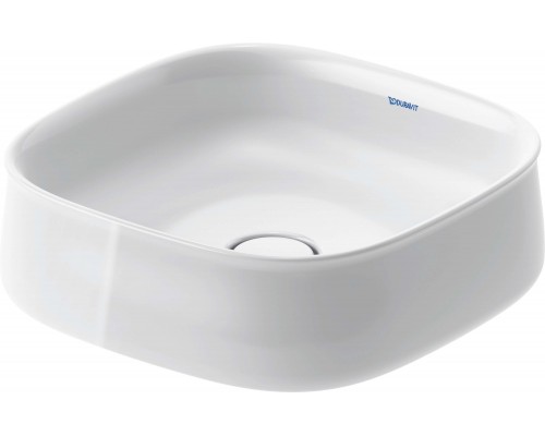 2373420079 ZENCHA Раковина 420х420 мм, шлифованная, без перелива, сливной клапан с керамической крышкой в комплекте, вкл.крепление 2373420079