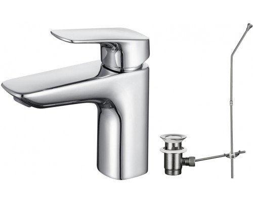 AQ1011CR ВЕГА смеситель для раковины 97 с донным клапаном AQ1011CR