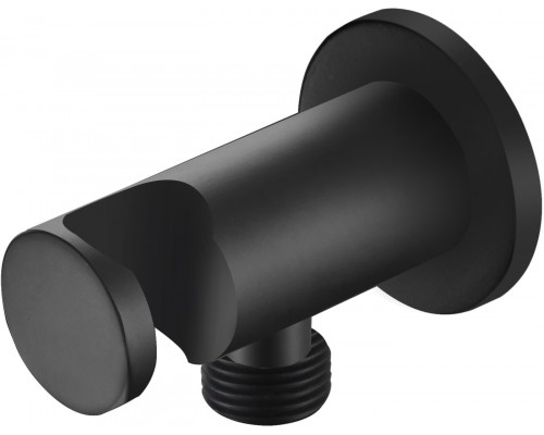 AQ2455MB шланговое подсоединение с держателем душа, матовый черный AQ2455MB
