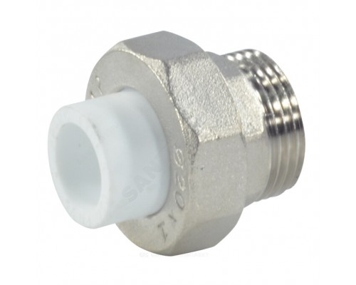 Муфта PP-R бел комб разъем Дн40х1 1/4" НР РосТурПласт 10648