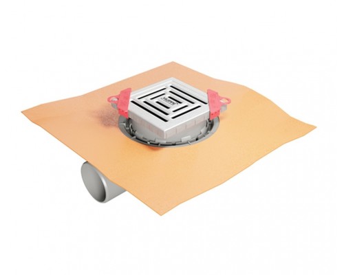 Точечный слив воды 10х10 см Huppe Master S матовый 47H0026000000005