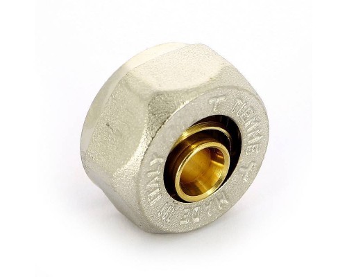 Соединитель для PEX трубы обжим евроконус TIEMME 16(2,2)х3/4"EK