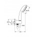 Душевой набор GROHE New Tempesta 100 с ручным душем и подключением для душевого шланга, хром (26406001)