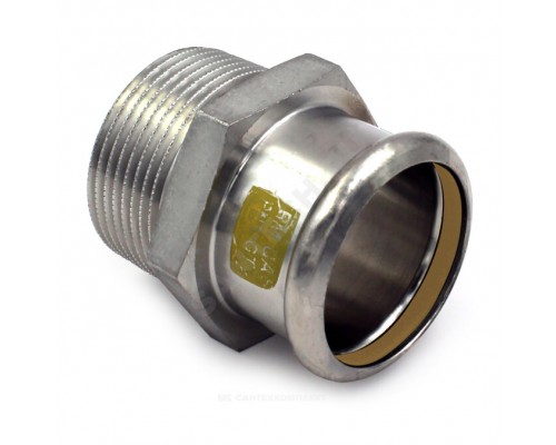 Муфта нерж AISI316L Дн42х1 1/2" Ру5 пресс/НР газ Inoxpres Gas RM 187112042G
