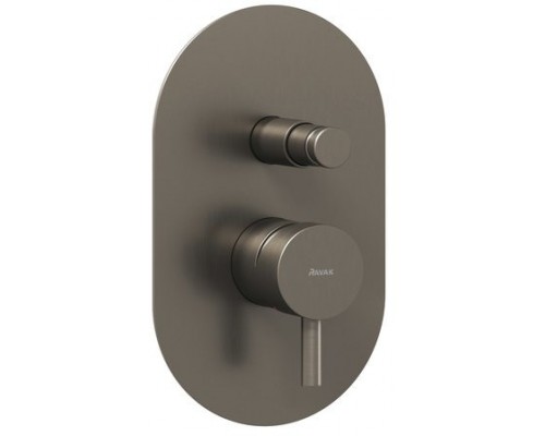 Смеситель скрытого монтажа с переключателем ES 061.20GB.O2 ГРАФИТ (2 вывода) X070321