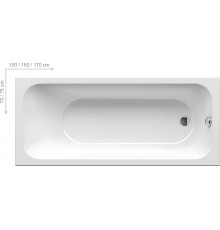 Ванна CHROME 150x70 белая C721000000