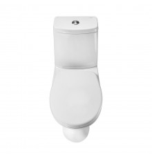 1P2103S0000BF Унитаз-компакт Грация белый, 2-х режимный, сидение полипропилен, гор вып 1.P210.3.S00.00B.F