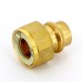 Муфта пресс IBP 15 х 3/4" с накидной гайкой бронза