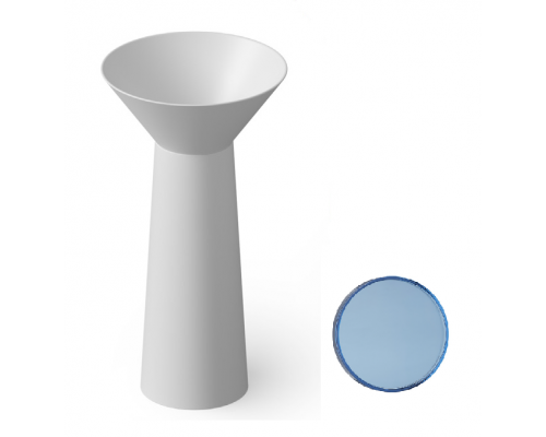 Раковина, DEA Design, Pedestal Basin, шгв 480-480-900, отверстия для смесителя-отсутствуют, цвет-Royal Blue
