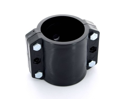 Врезка монтажная Unidelta зажим-В 75 x 1/2" 4 болта, для труб ПНД полипропилен PP-B
