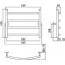 Стилье Универсал-50 Полотенцесушитель водяной для ГВС 56x43,6h см, цвет: без покрытия 00650-5050