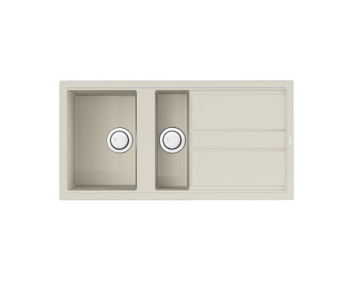 Omoikiri Kitagawa 100-2-WH Кухонная мойка Artceramic 100x51 см, цвет: белый 4993803