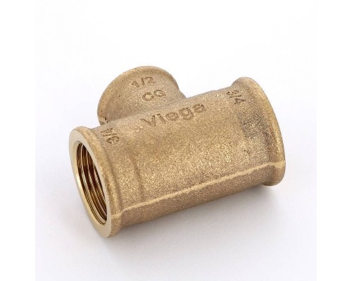 Тройник В бронза VIEGA 3/4"x1/2"x3/4"