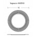 Boheme Зеркало круглое подвесное 82х5х82h см, цвет: white 528-W light