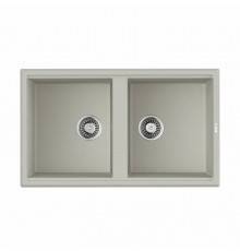 Мойка, OMOIKIRI, Tedori, шгв 860-510-200, отверстия для смесителя-2 промаркированных, цвет-белый