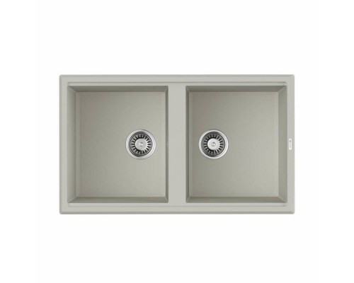 Мойка, OMOIKIRI, Tedori, шгв 860-510-200, отверстия для смесителя-2 промаркированных, цвет-белый
