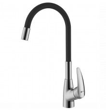 LM0415C-BlackLINARAСмеситель для кухни, с гибким изливом, хром/черный LM0415C-Black