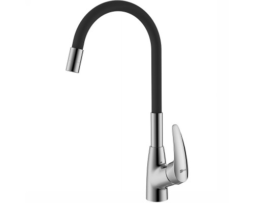 LM0415C-BlackLINARAСмеситель для кухни, с гибким изливом, хром/черный LM0415C-Black