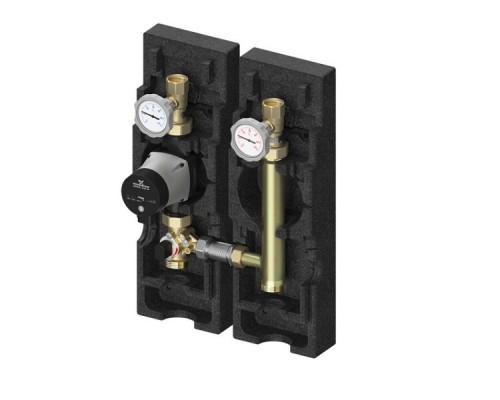 Насосная группа, комплект, V-MK, DN 25 (1), без насоса, со смесителем, с сервоприводом, слева (ст.арт. ME 66833 EAM)