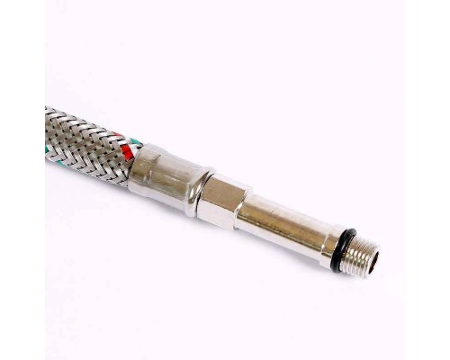 Гибкая подводка для смесителя UNI-FITT МL10х1 - 1/2" 60 см оплетка из нержавеющей стали Гибкая подводка для смесителя UNI-FITT МL10х1 - 1/2" 60 см оплетка из нержавеющей стали