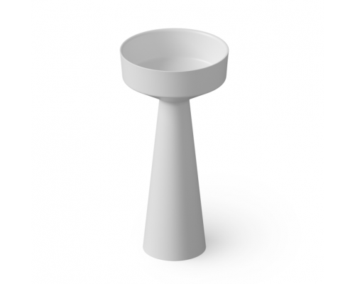 Раковина, DEA Design, Pedestal Basin, шгв 425-425-850, отверстия для смесителя-отсутствуют, цвет-белый матовый Раковина, DEA Design, Pedestal Basin, шгв 425-425-850, отверстия для смесителя-отсутствуют, цвет-белый матовый