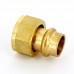 Муфта пресс IBP 15 х 3/4" с накидной гайкой бронза