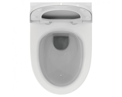 T471601 Безободковый подвесной унитаз, технология RimLS+, глубокий смыв. Сидение и крышка T467501 или T467601 заказывается дополнительно. Без крепежа. T471601