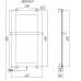 Allen Brau Infinity Полотенцесушитель электрический 80x44 см, с рейлингом и креплением 00288917