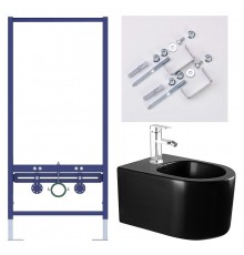 SET AQUATEK МИЯ-MB биде (рама AQUATEK INSB-0000001 + крепеж KKI-0000002 + биде AQ1004-MB) SET AQUATEK МИЯ-MB биде