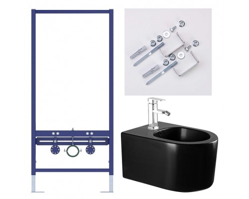 SET AQUATEK МИЯ-MB биде (рама AQUATEK INSB-0000001 + крепеж KKI-0000002 + биде AQ1004-MB) SET AQUATEK МИЯ-MB биде