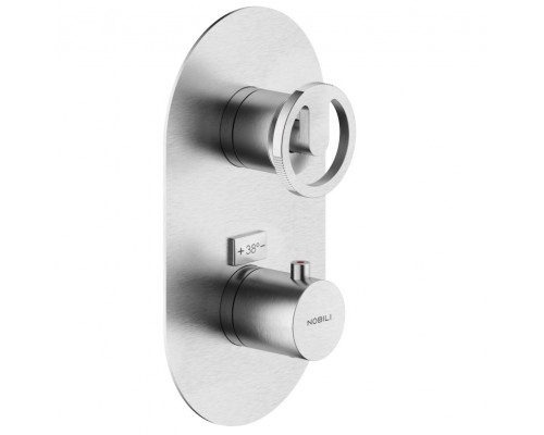 SO130101IX SOLE термостатический смеситель для душа (внешняя часть), шлиф.хром SO130101IX