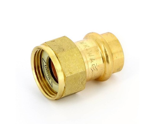 Муфта пресс IBP 18 х 3/4" с накидной гайкой бронза Муфта пресс IBP 18 х 3/4" с накидной гайкой бронза