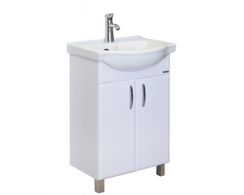 ИДЕАЛ Тумба напольная 520х820х330, бел (подходит умывальник мебельный Реал 56) IDLSACW56013F1