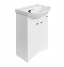 АТТИКА-50 Тумба напольная 490х820х330 (2 створки), бел. (подходит умывальник мебельный Аттика 50) ATKSACW50013F1