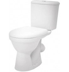 1.WH30.2.143 БОРЕАЛЬ унитаз-компакт, антивсплеск, 2 реж., метал.крепление, сидение дюропласт 1.WH30.2.143