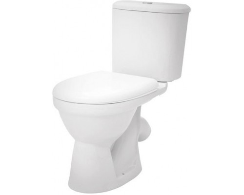 1.WH30.2.143 БОРЕАЛЬ унитаз-компакт, антивсплеск, 2 реж., метал.крепление, сидение дюропласт 1.WH30.2.143