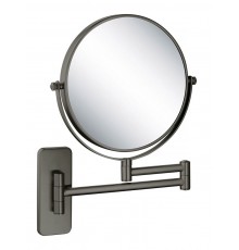 AQ4911BGM зеркало косметическое настенное 5х, оружейная сталь (шлиф. черный хром) AQ4911BGM