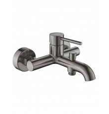 AQ1340BGM ЕВРОПА смеситель для ванны, оружейная сталь (шлиф. черный хром) AQ1340BGM