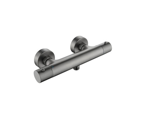 AQ1363BGM ЕВРОПА термостатический смеситель для душа, оружейная сталь (шлиф. черный хром) AQ1363BGM