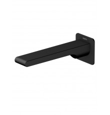 AQ1441MB ЛИРА излив для ванны 192 мм, матовый черный AQ1441MB