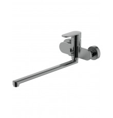 AQ1842BGM НИКА смеситель для ванны с длинным изливом, оружейная сталь AQ1842BGM