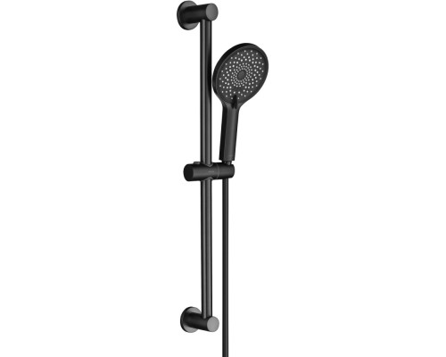 AQ2022MB ЛУГАНО душевой гарнитур 3jet 65 см, матовый черный AQ2022MB