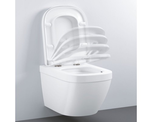 39330002 Euro Ceramic Сиденье для WC с микролифтом, альпин белый (замена арт. 39330001) 39330002