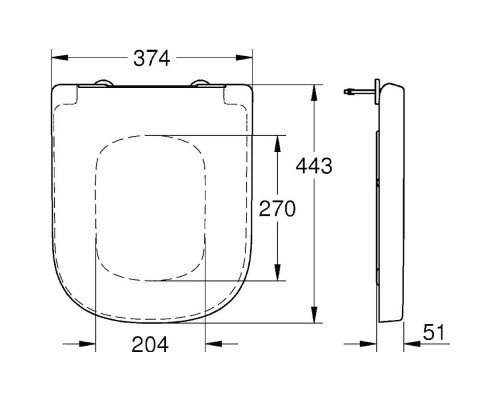 39330002 Euro Ceramic Сиденье для WC с микролифтом, альпин белый (замена арт. 39330001) 39330002