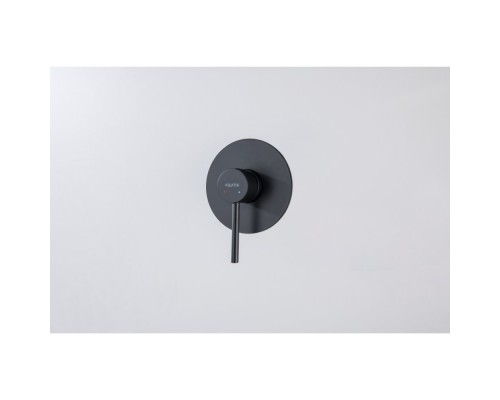 AQ1366MB ЕВРОПА смеситель для душа 1 режим (внешняя и скрытая часть), матовый черный AQ1366MB