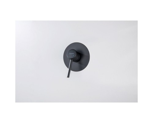 AQ1366MB ЕВРОПА смеситель для душа 1 режим (внешняя и скрытая часть), матовый черный AQ1366MB