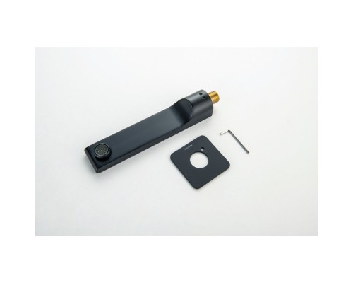 AQ1441MB ЛИРА излив для ванны 192 мм, матовый черный AQ1441MB