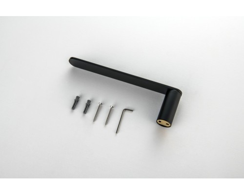 AQ4419MB ЛИРА полотенцедержатель, матовый черный AQ4419MB