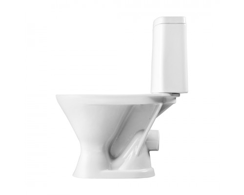 1P2103S0000BF Унитаз-компакт Грация белый, 2-х режимный, сидение полипропилен, гор вып 1.P210.3.S00.00B.F